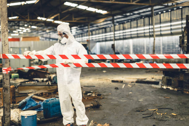 Professional Unattended Death Cleanup technician working in Columbus, NC